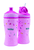 Nûby drinkfles met rietje en drinkfles met Pop-Up sluiting 360ml combipack vanaf 18 maanden, roze