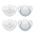 Ster dummy, maat 0 in blauw/wit