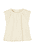 T-Shirt mit Ajourmuster beige