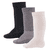 Baby knästrumpor 3-pack uni marine /grå/latt