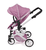 BAYER CHIC 2000 Kombi-Puppenwagen MIKA Jeans pink