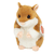 Criceto beige - bianco, 16 cm