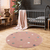 Kinderteppich Happy Rugs Wheel rosa/multi rund
