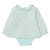 Bluse+Body pale mint kariert