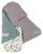 Couverture enveloppante bébé piqué gaufré forêt tropicale vert sauge 98x98 cm