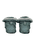 Chaussons bébé unis vert foncé