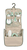 Beauty case da appendere con 9 accessori - verde salvia