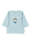 Langarm-Shirt gestreift hellblau