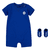 Romper en sok set blauw