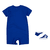 Romper en sok set blauw