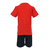 Set T-shirt en shorts rood/blauw