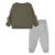 Set maglione e pantaloni della tuta verde/grigio
