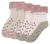 Baby ABS Calcetines Gatear 4-Pack mezcla de tiza rosa