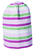 Slouch Beanie raidallinen vaaleanpunainen