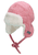 Fliegermütze Strickoptik rosa