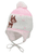 Cappello pom pom in cervo ecru