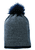 Bonnet à pompon effet scintillant marine