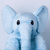 Peluche elefante Nio XXL azul