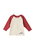 Langarmshirt beige/rot