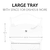 Alpha Wooden Tray White
