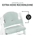 Cojín reductor para trona Select Muslin Mint