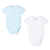 2-pack rompers blauw/wit