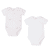 Lot de 2 bodies roses/blancs