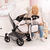 Design Passeggino duo per bambole Xeo rosa/grigio
