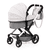 Design Passeggino duo per bambole Xeo rosa/grigio