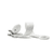 Schnullerband mit Holzdetail, Vanilla White