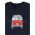 Langarmshirt Bus dunkeblau