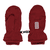 Moufles en polaire pour petits enfants rouge foncé