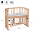Maxi Beistellbett Comfort Plus natur lackiert