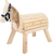 Caballo de madera compacto