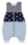 Saco de Dormir de Verano con Pies Azul Claro Gris