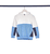 Sweatshirt color bloked hoody light blauw