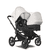 Poussette double côte à côte Donkey 5 Duo complète Black/Misty White