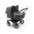 Zwillingswagen Donkey 5 Twin Complete Graphite/Grey Melange Inklusive Gratis Erweiterungsset