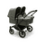 Poussette double côte à côte Donkey 5 Twin complète Black/Forest Green