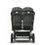 Zwillingswagen Donkey 5 Twin Complete Black/Forest Green Inklusive Gratis Erweiterungsset