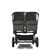 Zwillingswagen Donkey 5 Twin Complete Black/Forest Green Inklusive Gratis Erweiterungsset