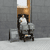 Passeggino gemellare Donkey 5 Twin Complete - nero/bianco