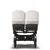 Passeggino gemellare Donkey 5 Twin Complete - nero/bianco