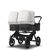 Passeggino gemellare Donkey 5 Twin Complete - nero/bianco