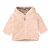 Veste en peluche pastel rose