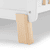 Lit à barreaux NICO bois blanc 124x66 cm