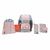Set zaino scuola 7 pezzi, Boxy Unique rose/blue/black