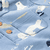 Shirt sea blue gemustert