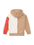 Hoodie colorblocking beige