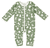 Combinaison pyjama enfant Granite Animals vert granit/blanc